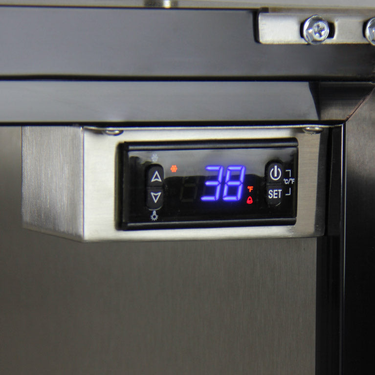 Kegco - 24" Wide Cold Brew Coffee Dual Tap Black Commercial Built-In Right Hinge Kegerator - ICHK38BSU-2 - Wine Cooler City