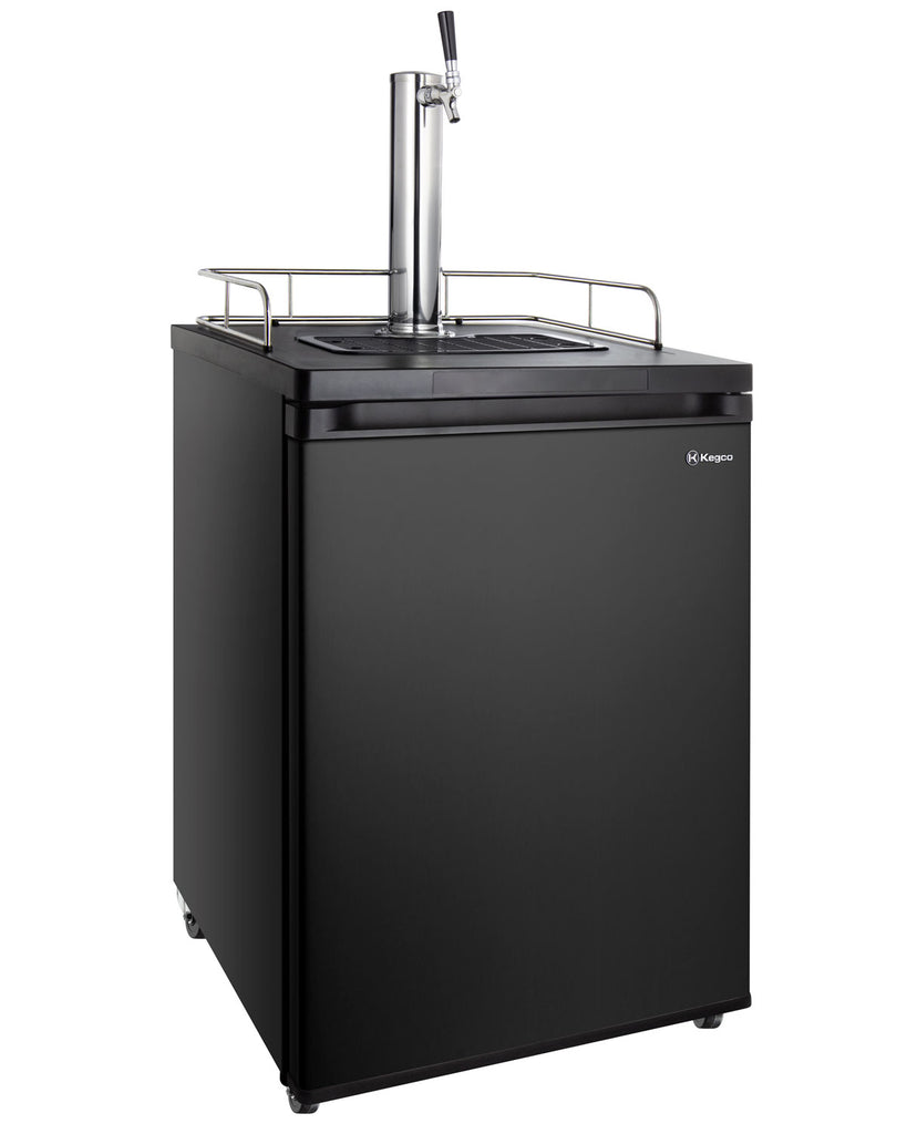 Kegco 24" Wide Single Tap Black Kegerator Model - K209B-1NK - Wine Cooler City