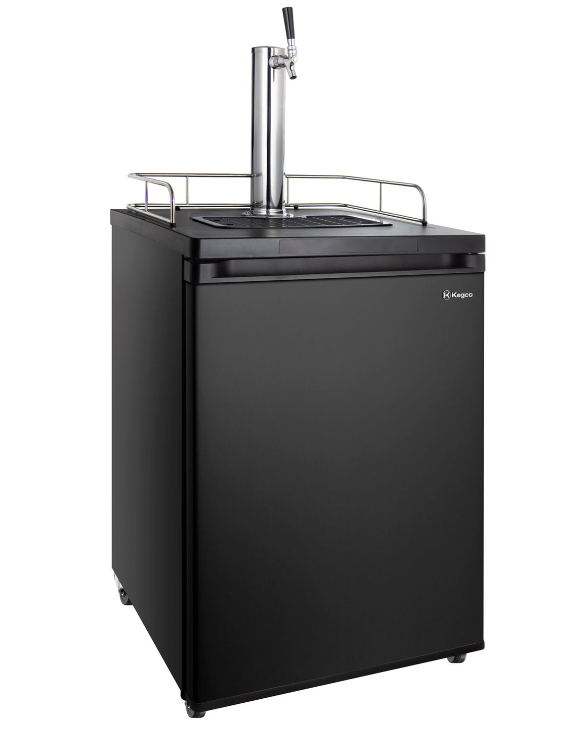 Kegco 24" Wide Single Tap Black Kegerator Model - K209B-1NK - Wine Cooler City
