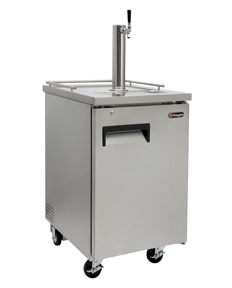Kegco 24" Wide Kombucha Single Tap All Stainless Steel Commercial Kegerator - KOMC1S-1
