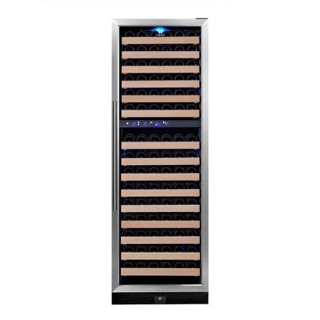 KingsBottle 24 inch Wide 164 Bottle Capacity Dual Zone Wine Cooler - KBU-170D-SS - Wine Cooler City