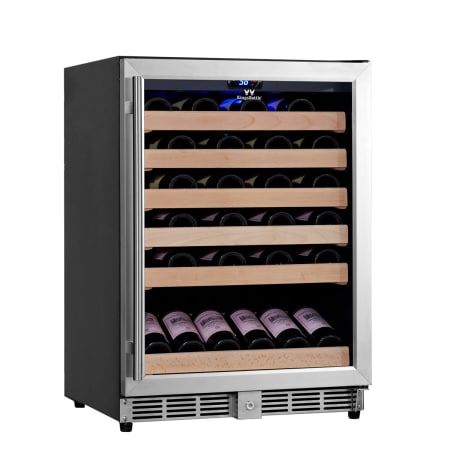 KingsBottle 24 inch Wide 46 Bottle Capacity Wine Cooler - KBU-50W-SS - Wine Cooler City