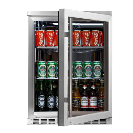 KingsBottle 24 inch Wide 140 Can Capacity Beverage Center - KBU-55C-SS - Wine Cooler City