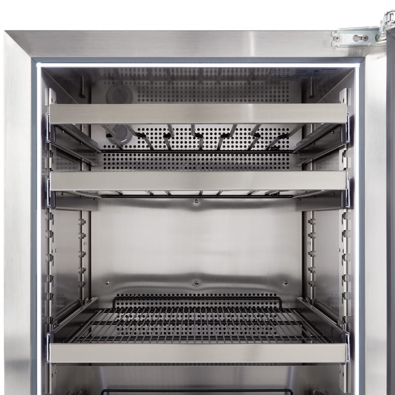 Landmark 24 Inch Wide Single Zone Wine and Beverage Cooler with Alternating (Blue, White, Amber) LED lighting, Door Alarm, Touch Control Panel and Lockable Right Hinged Door - L3024UI1MPR-RH