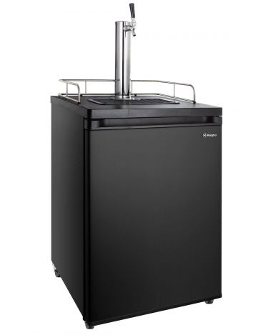 Kegco 24" Wide Homebrew Single Tap Black Kegerator - HBK209B-1NK