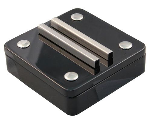 Visol Slide Black and Stainless Steel Cigar Ashtray - Wine Cooler City