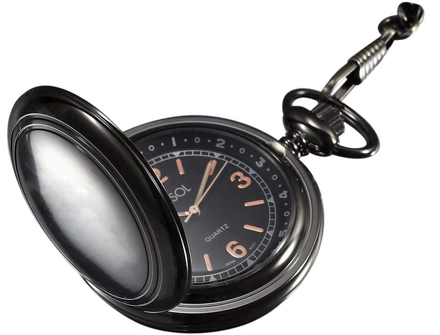Visol Diesel Gun Metal Pocket Watch - Wine Cooler City