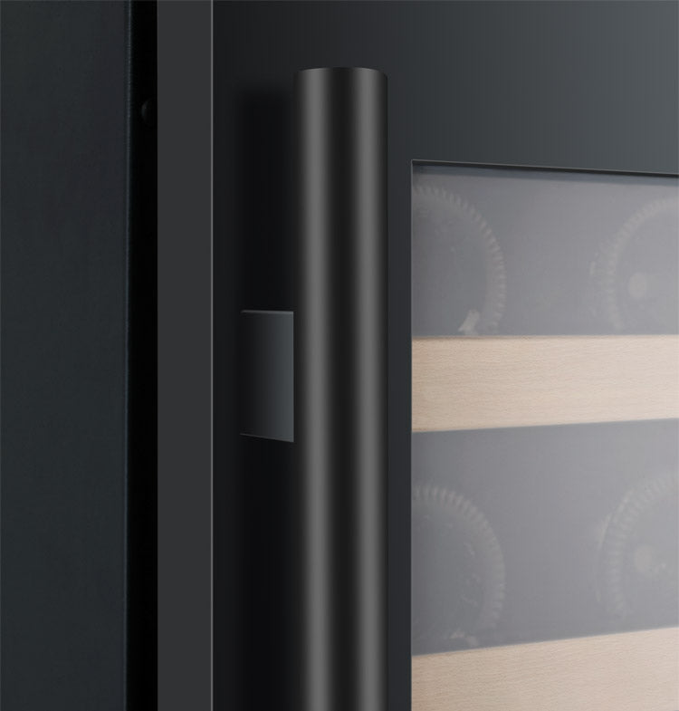 Allavino 24" Wide FlexCount II Tru-Vino 56 Bottle Single Zone Black Left Hinge Wine Refrigerator - VSWR56-1BL20