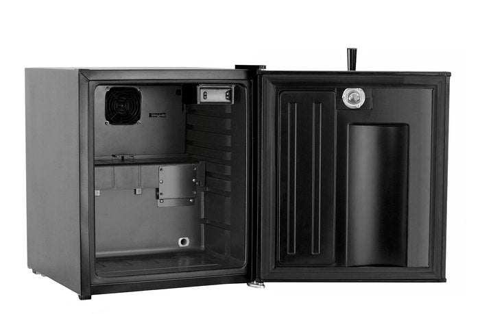 Kegco 17" Wide Carbonated Water Single Tap Black Commercial/Residential Mini Kegerator Model: HK-46-CW