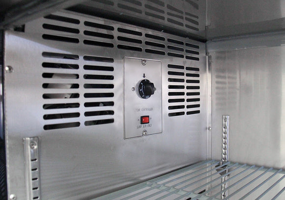Kegco Commercial Back Bar Cooler with Three Glass Doors - XCB-2472BG