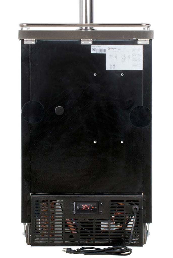 Kegco 24" Wide Homebrew Triple Tap Black Commercial Kegerator with Kegs - HBK1XB-3K