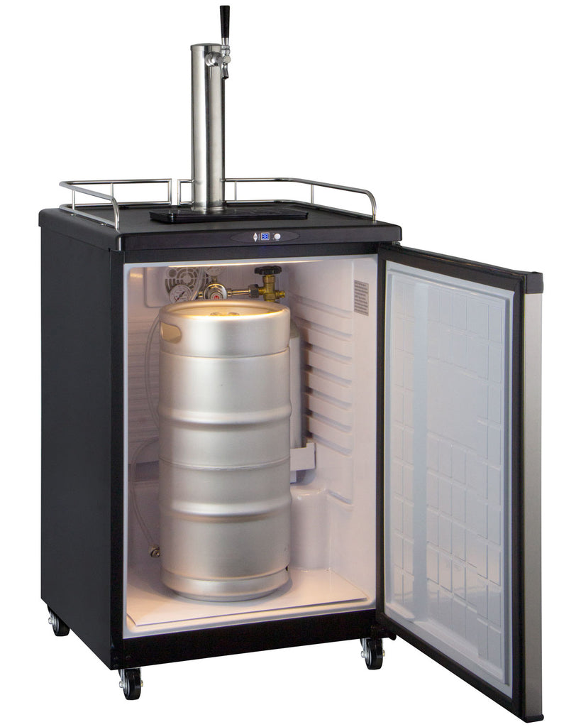 Kegco 24" Wide Kombucha Single Tap Stainless Steel Commercial Kegerator - KOM163S-1NK