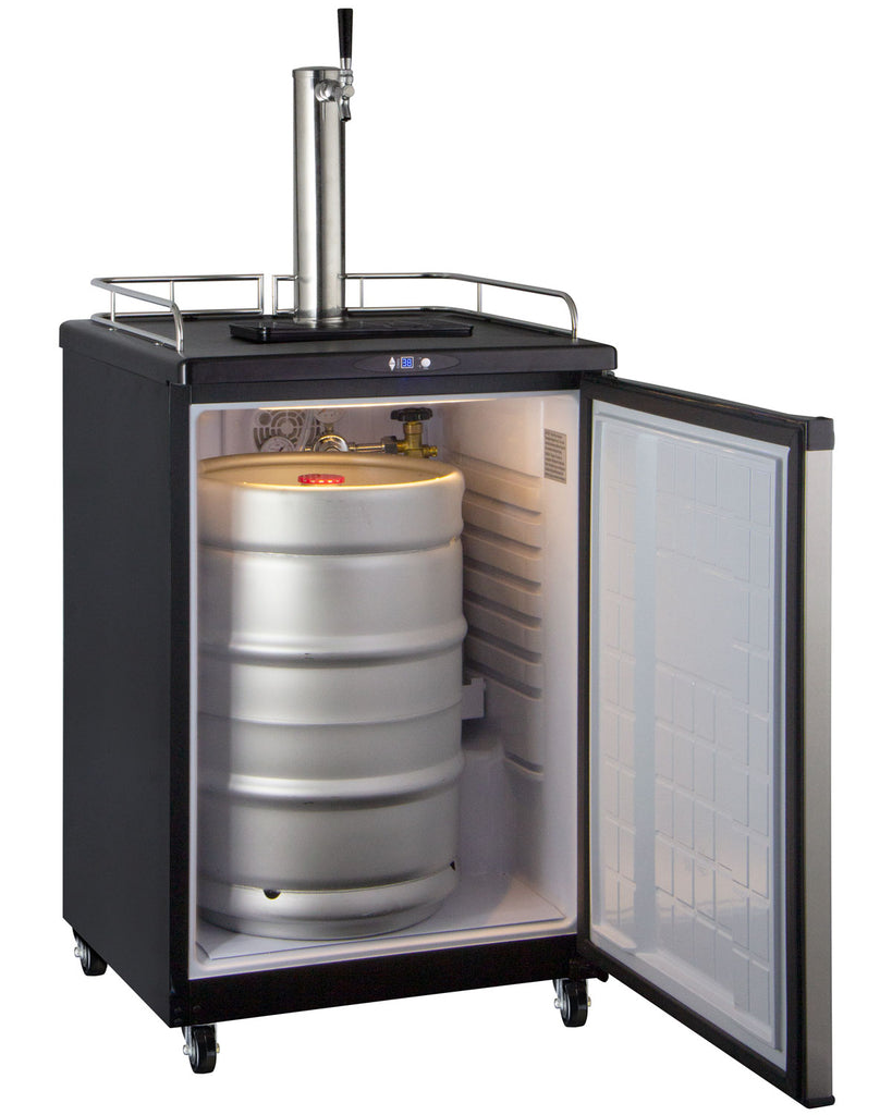 Kegco 24" Wide Kombucha Single Tap Stainless Steel Commercial Kegerator - KOM163S-1NK